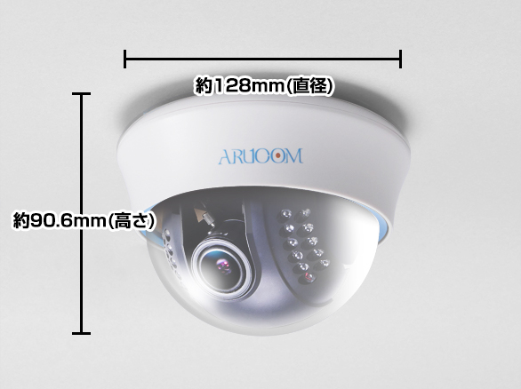 RD-CA204AHD130万画素赤外線搭載屋内用ドームカメラ 2.8～12mm