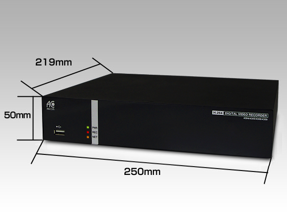 RD-4304 スマホで監視 4chデジタルレコーダー 500GB