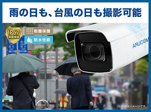 RD-CI813SV ネットワークカメラPoE対応4K800万画素 屋外防雨IP 電動レンズバレット型