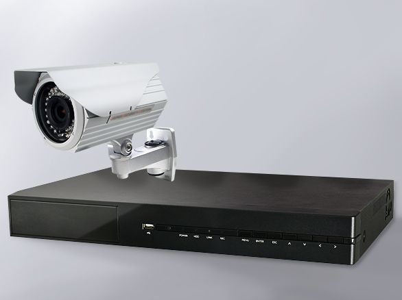 SET572-1 HD-SDI 屋外 2メガカメラとハイブリッドレコーダーセット