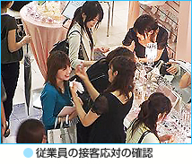 従業員の接客応対の確認
