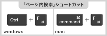 ページ内検索について