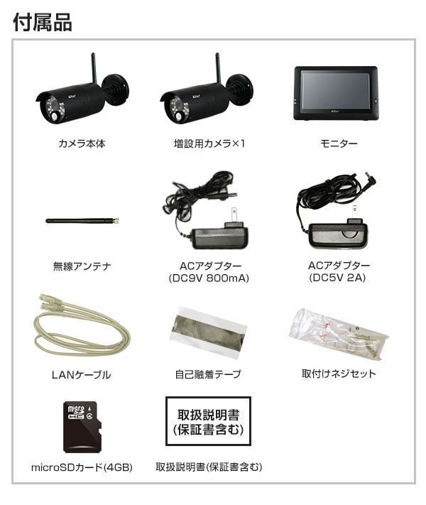 付属品一覧