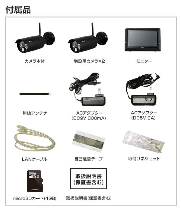 付属品一覧