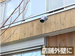 屋外用カメラの設置イメージ1