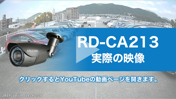 RD-CA213 AHD220万画素バレット型赤外線搭載屋外カメラ: 販売終了商品 ...