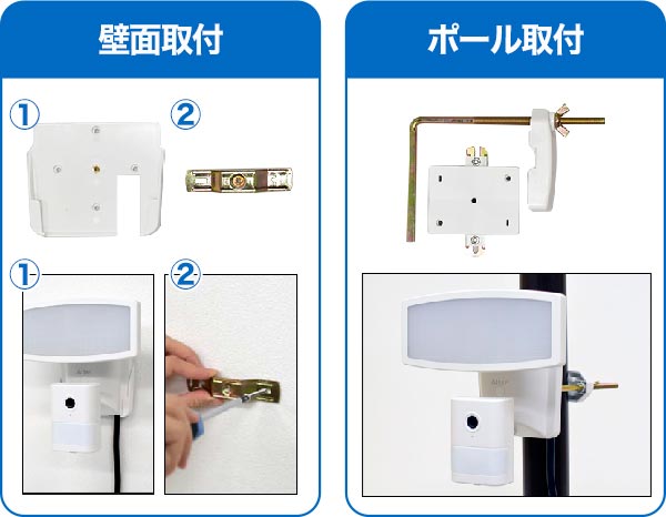 専用ブラケットでかんたん取付！