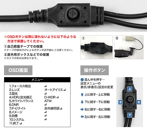 OSDで様々な設定