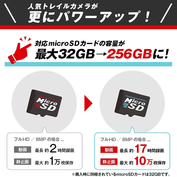 人気トレイルカメラが更にパワーアップ