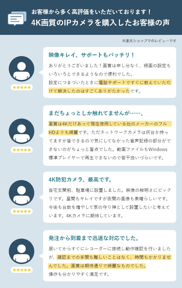 お客様からの商品レビュー