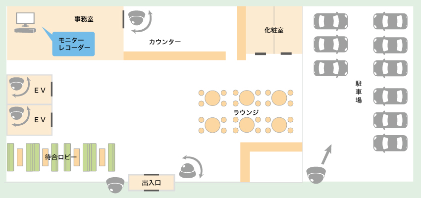 外国人観光客が増加しているホテルへの防犯カメラ設置事例