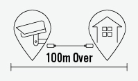 100m以上先の長距離でカメラを設置したい