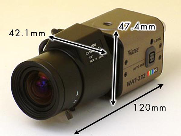 RD-3029WAT-232＋2.7-12mmレンズ 高感度・高性能デイナイトカメラWatec