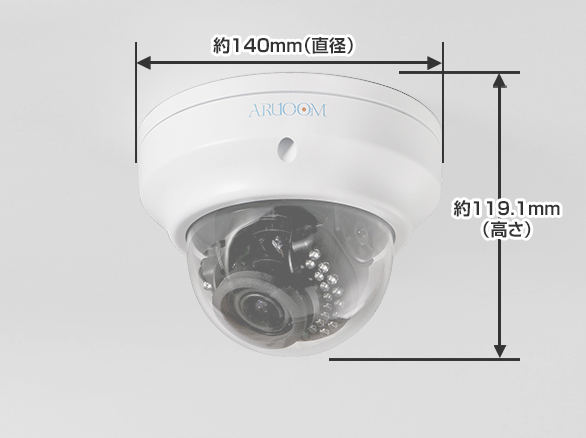 RD-CA205AHD130万画素赤外線搭載屋外用ドーム防犯カメラ