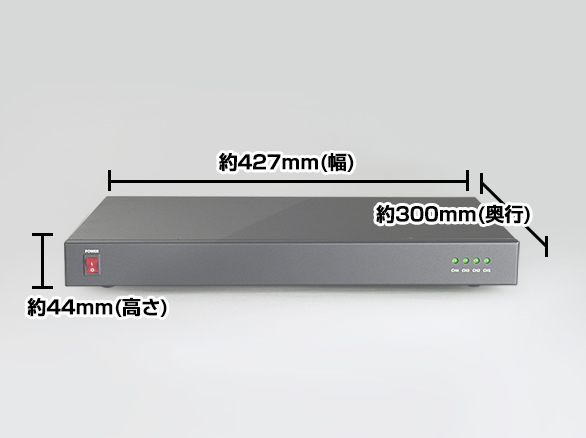 RD-3865ワンケーブルカメラ4台用電源装置 電源重畳方式