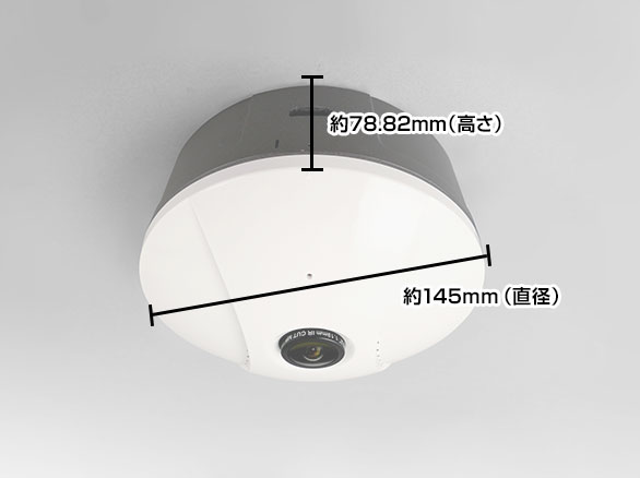RD-CA240 AHD屋内用220万画素広範囲撮影用超広角カメラ