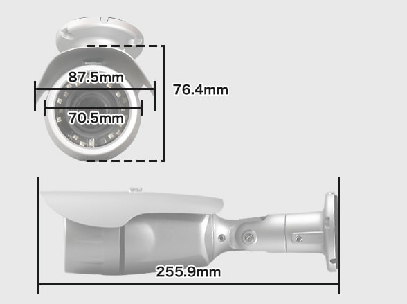 RD-CA236 AHDカメラ220万画素バレット型赤外線搭載屋外カメラ