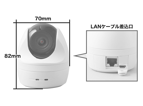 CC-2L(E) 2種の月額プランから選べるクラウド保存屋内用カメラ