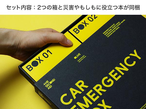 CAREMERGENCYBOX 車用緊急セット 防災にも