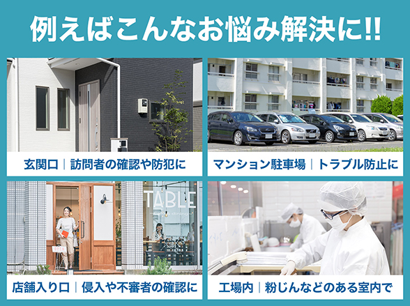 SET733 同軸500万画素の監視カメラ1台~4台の組み合わせセット