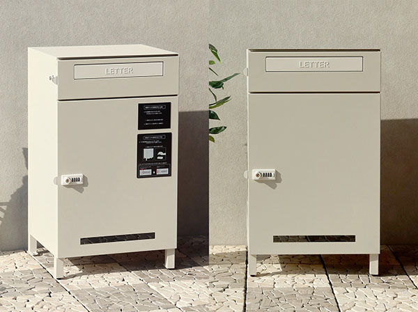 PBX-039 宅配ボックス付ポスト MOJYU Estella エステラ グレージュ 【メーカー直送品】