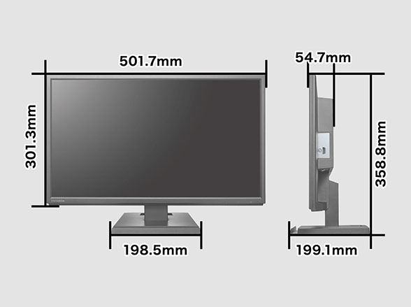 【セット購入時限定】 RD-4746-S 21.5型ワイド液晶モニター LCD-AH221EDB-A