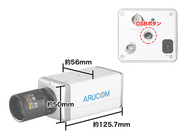 RD-CA214 ボックス型防犯カメラAHD220万画素、範囲調整可能