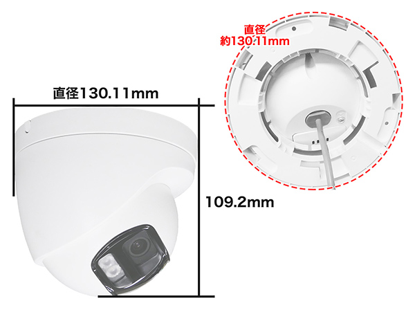 RD-CV512SMC 500万画素 屋外防滴 180度撮影 アナログHD パノラマカメラ