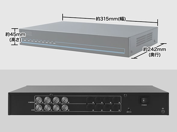 RD-CV807 ワンケーブルカメラ電源ユニット4台用