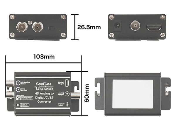 RD-YMAC02 AHD→HDMIコンバーター CVI/AHD対応