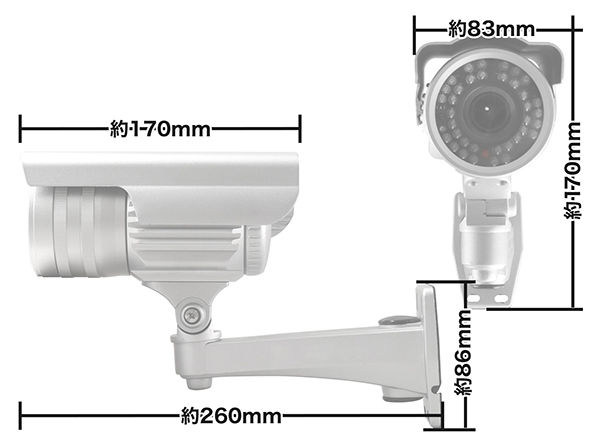 RD-4676 200万画素フルHD画質対応SDカードレコーダー搭載防水型AHDカメラ MTW-SD02FHD