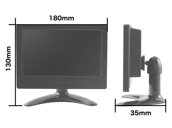 RD-4699 監視用モニター 7.0インチ HDMI/VGA/BNC対応 LED