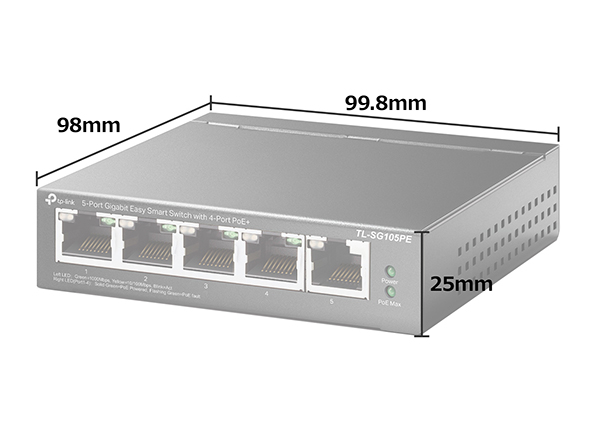 TL-SG105PE 5ポート ギガビット PoEスイッチハブ TP-Link