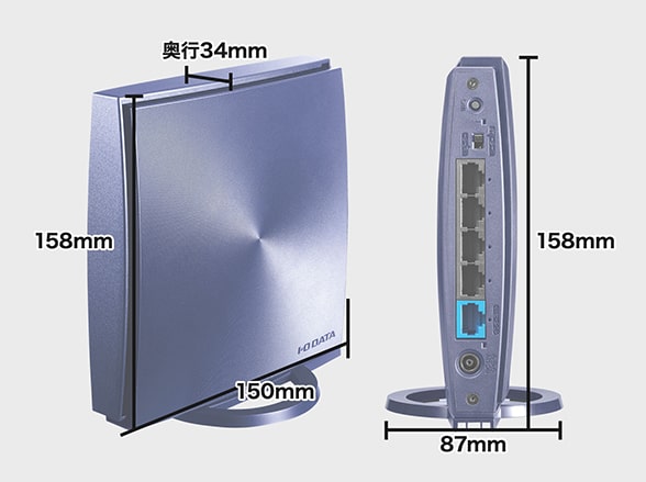 WN-DX1167GR 360コネクト搭載867Mbps（規格値）対応メッシュWi-Fiルーター