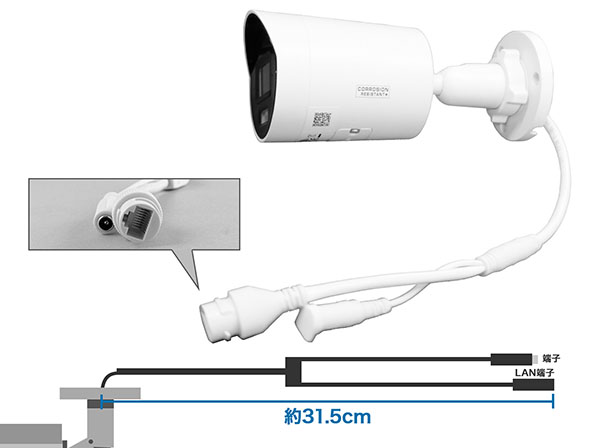 RD-CI463M 夜間カラー撮影 屋外防雨PoE対応バレット型ネットワークカメラ