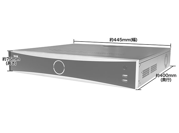 RD-RN8235 PoE対応ネットワークレコーダー NVR 32ch 40TB