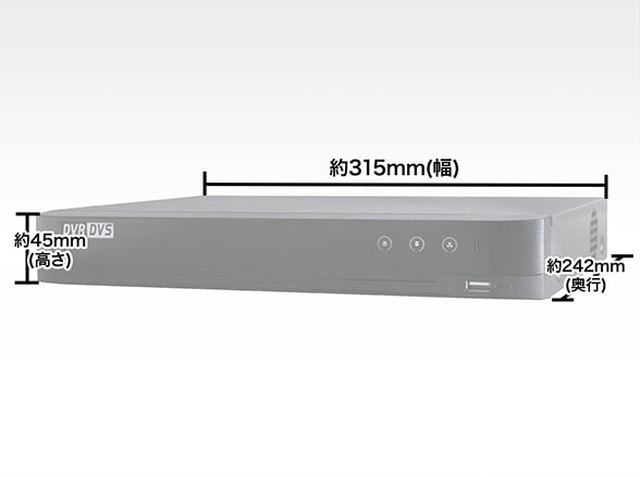 RD-RV8004 HD-TVI 4K解像度対応 HDD4TB内蔵4chデジタルレコーダー