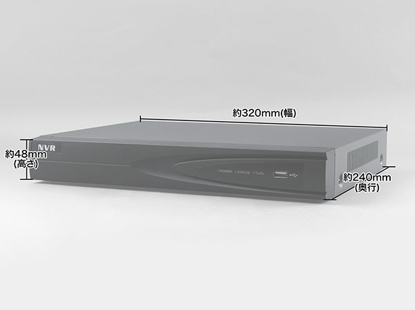 RD-RN2604 ネットワークレコーダー NVR 4ch 4TB HDD内蔵