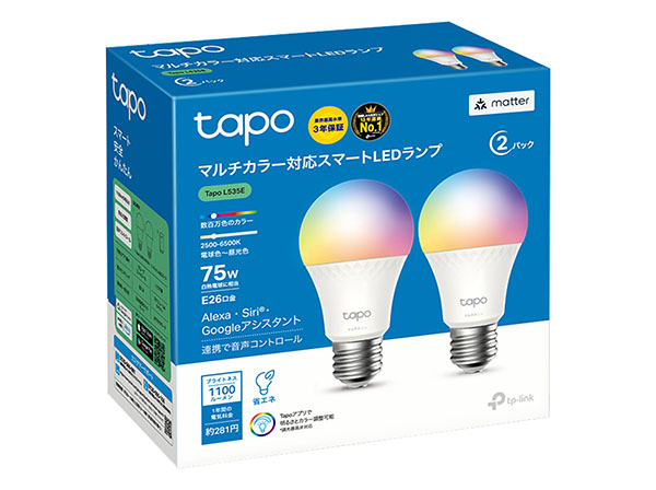 Tapo L535E マルチカラー対応 スマートLEDランプ TP-Link