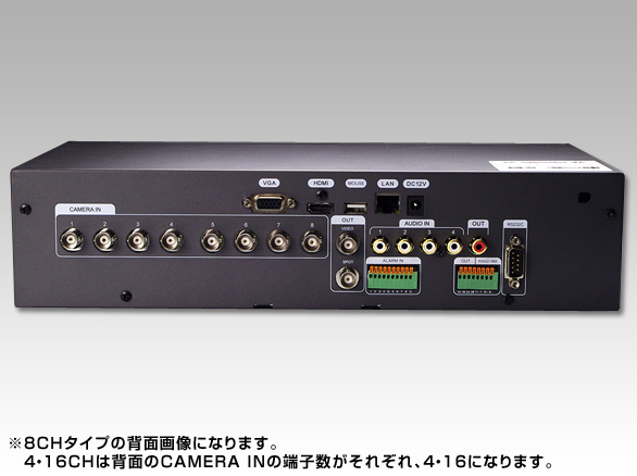 RD-3904 デジタルレコーダー 4ch 500GB HDD内蔵