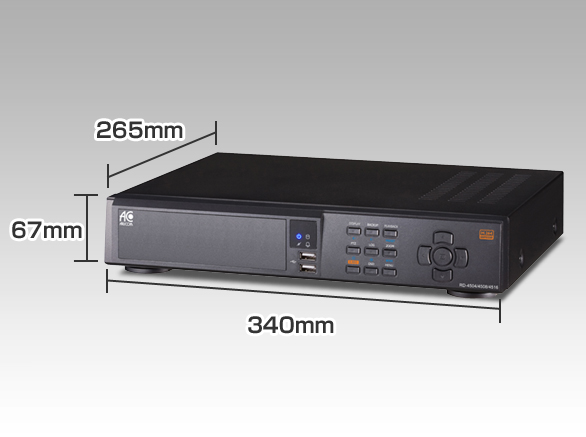 RD-4505H.264圧縮方式4chデジタルレコーダーHDD増設可能