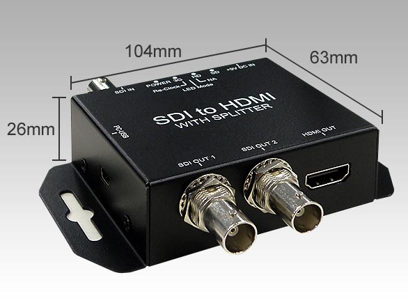RD-4058 HD-SDIカメラ専用 分配機 コンバーター SDI→HDMI
