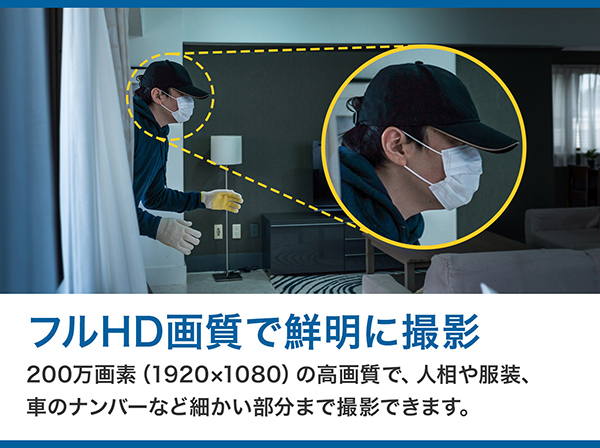 RD-CV211SPMC 200万画素 双方向通話 パンチルト 屋内用 アナログHDカメラ