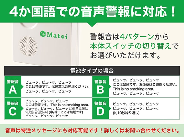UVS-05BN マトイ Matoi 電池式炎監視センサー