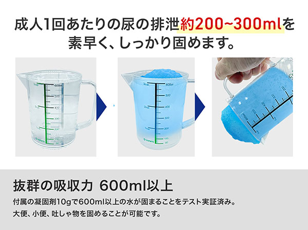 KO369 組立簡易トイレ 凝固剤5回分付き RABLISS