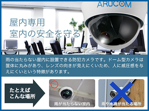 RD-CA211 AHD防犯カメラ 屋内用220万画素 広角対応ドーム型