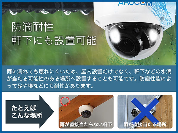 RD-CV262SVWC 210万画素 屋外防滴 ドーム型ワンケーブルカメラ