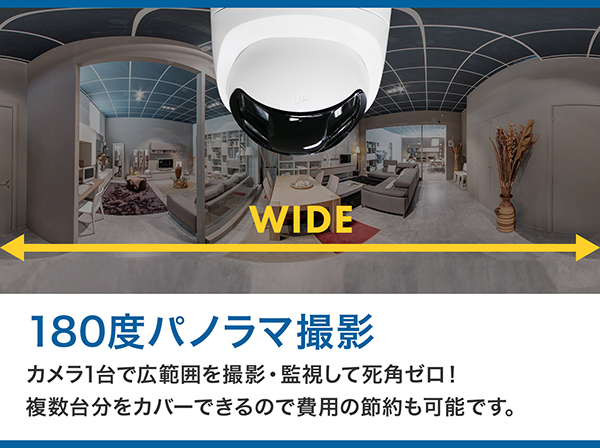 RD-CV512SMC 500万画素 屋外防滴 180度撮影 アナログHD パノラマカメラ