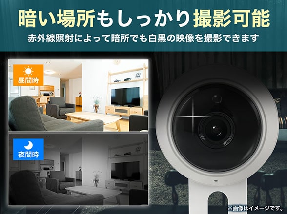 置き型簡単IPネットワークカメラ 屋内用 【RD-7320/SNH-C6417BN】