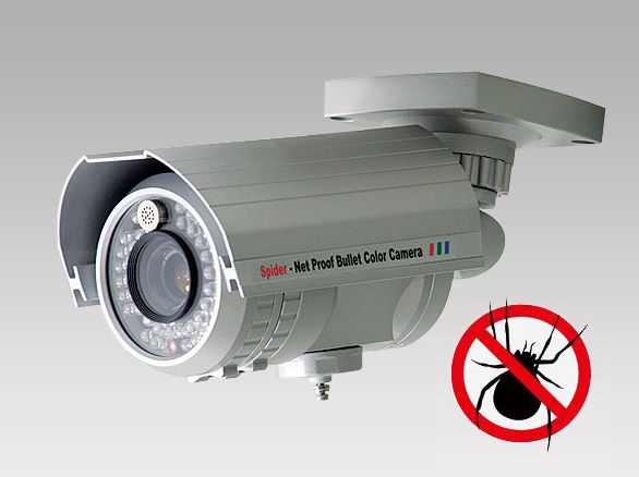 RD-3854蜘蛛の巣ガ-ド機能搭載!WDR屋外防雨型赤外線機能付カラーカメラ